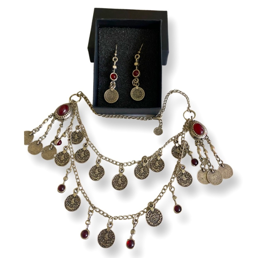 🆕Boho Jewelry Set from Istanbul-Earrings and Necklace